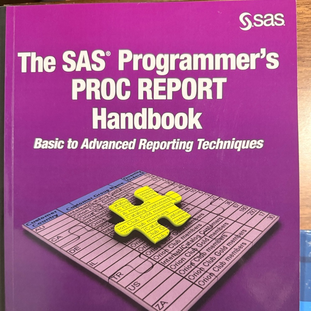 The sas programmers proc report book